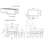 Load image into Gallery viewer, Regal Rectangular Fire Pit Table - Outdoor Fire and Patio