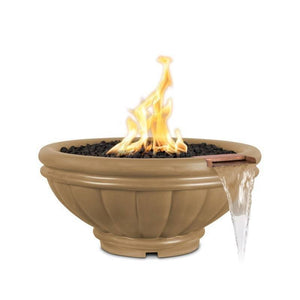 ROMA 24" Concrete Fire & Water Bowl - Outdoor Fire and Patio