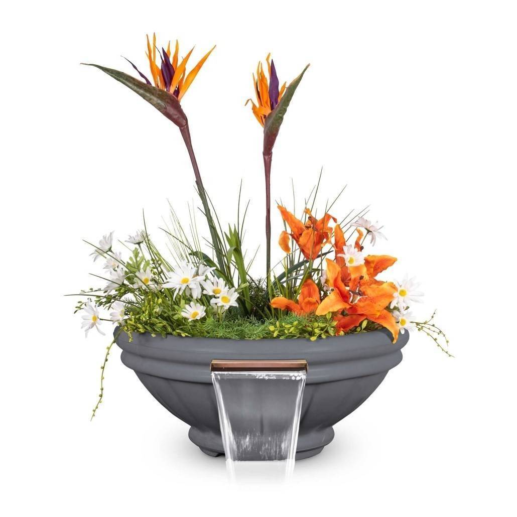 ROMA 24" CONCRETE Planter & Water Bowl - Outdoor Fire and Patio