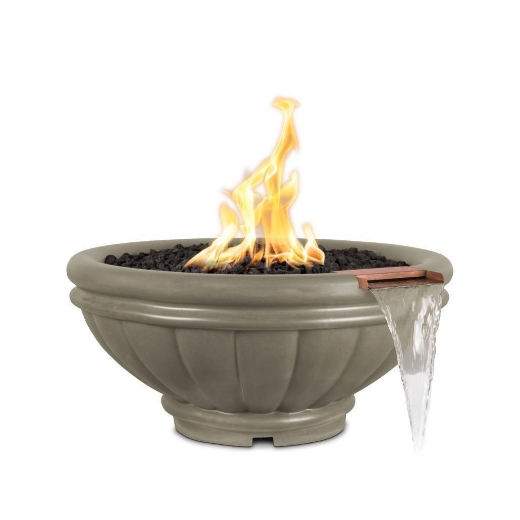 ROMA 24" Concrete Fire & Water Bowl