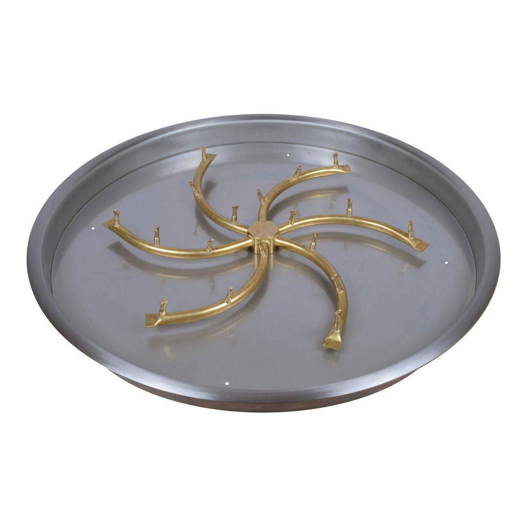 Round Drop in Pan w/ Bullet Burner - (13" - 43") - Outdoor Fire and Patio