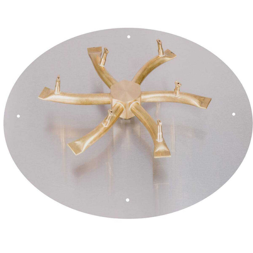 Round Flat Pan w/ Bullet Burner (18" - 60") - Outdoor Fire and Patio