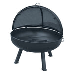 Load image into Gallery viewer, Round Steel Wood Fire Pit with Grate - Outdoor Fire and Patio