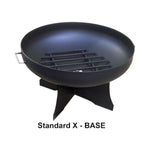 Load image into Gallery viewer, Round Steel Wood Fire Pit with Grate - Outdoor Fire and Patio