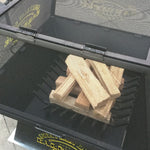 Load image into Gallery viewer, Square Steel Wood Fire Pit with Grate
