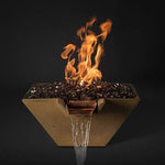 Load image into Gallery viewer, Slick Rock Concrete Cascade Fire &amp; Water Bowl Square - Outdoor Fire and Patio