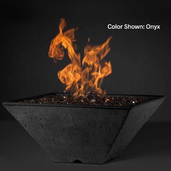 Slick Rock Concrete Cascade Fire & Water Bowl Square - Outdoor Fire and Patio