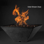 Load image into Gallery viewer, Slick Rock Concrete Cascade Fire &amp; Water Bowl Square - Outdoor Fire and Patio
