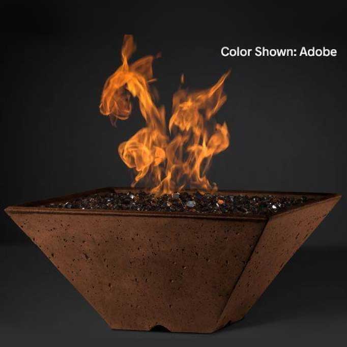 Slick Rock Concrete Cascade Fire & Water Bowl Square - Outdoor Fire and Patio