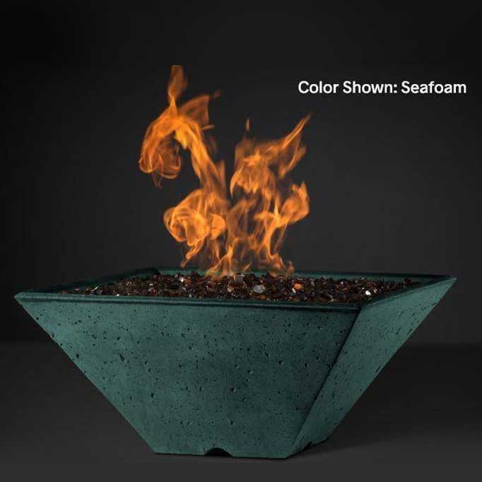 Slick Rock Concrete Cascade Fire & Water Bowl Square - Outdoor Fire and Patio
