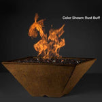 Load image into Gallery viewer, Slick Rock Concrete Cascade Fire &amp; Water Bowl Square - Outdoor Fire and Patio