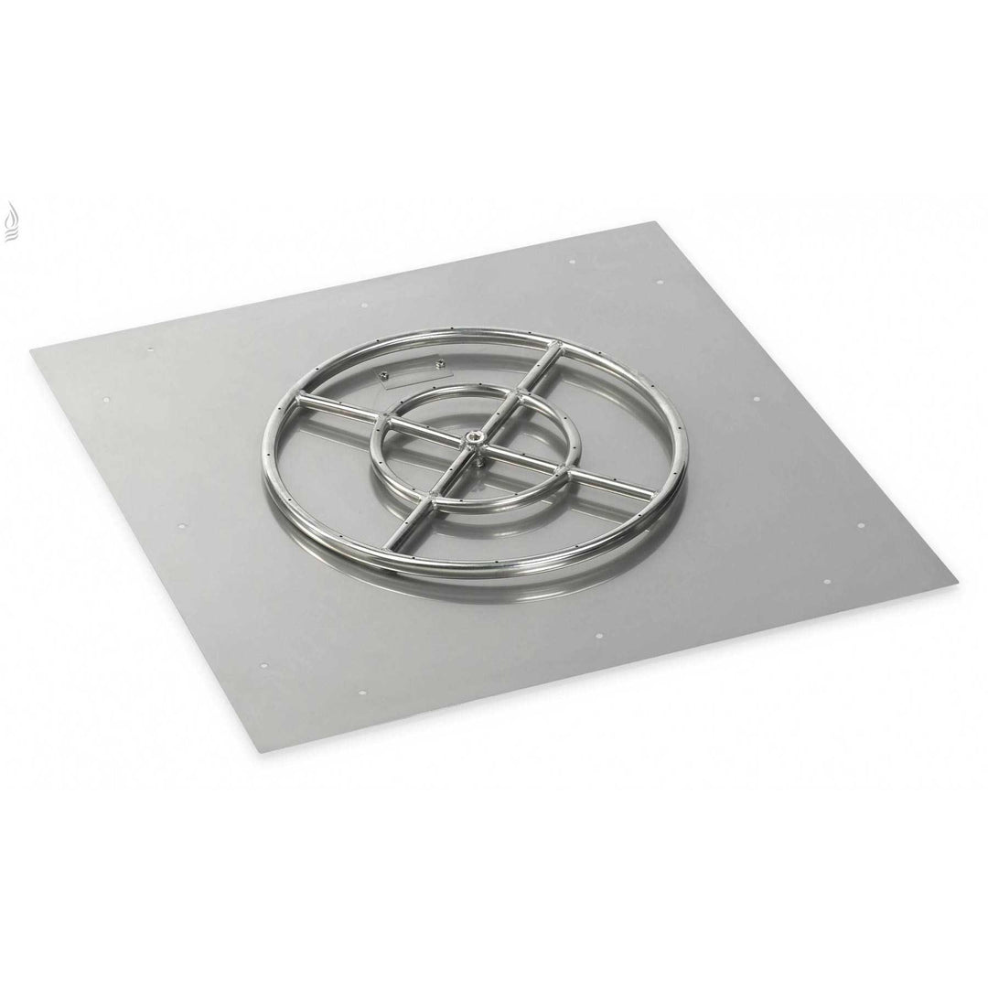 Slick Rock Concrete Cascade Fire & Water Bowl Square - Outdoor Fire and Patio