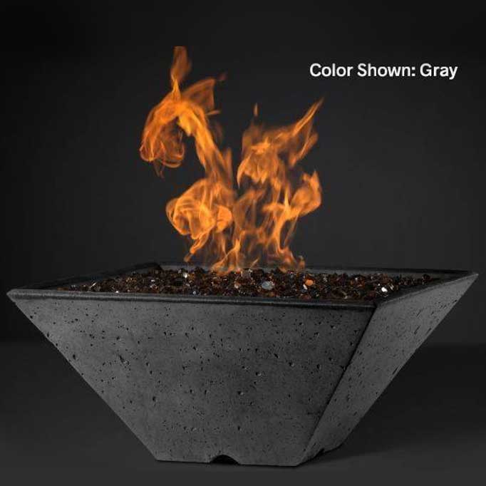 Slick Rock Concrete Cascade Fire & Water Bowl Square - Outdoor Fire and Patio