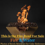 Load image into Gallery viewer, Slick Rock Concrete Cascade Fire &amp; Water Bowl Square - Outdoor Fire and Patio
