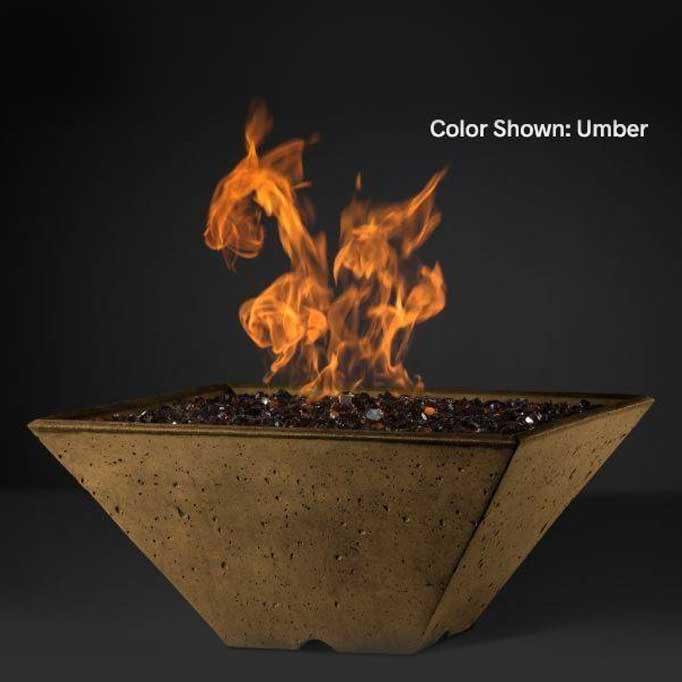 Slick Rock Concrete Cascade Fire & Water Bowl Square - Outdoor Fire and Patio