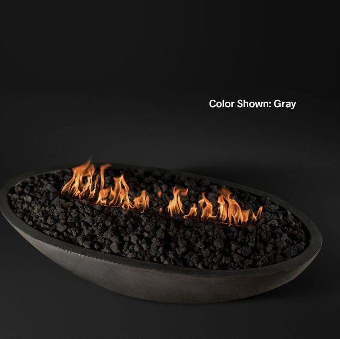 Slick Rock Concrete Fire Bowl 60" Oasis Oval - Outdoor Fire and Patio