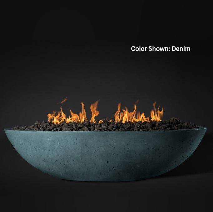 Slick Rock Concrete Fire Bowl 60" Oasis Oval - Outdoor Fire and Patio