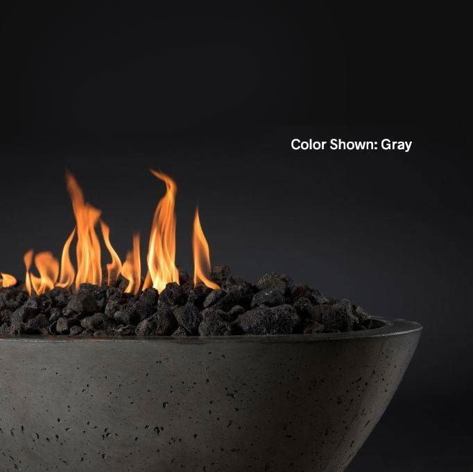 Slick Rock Concrete Fire Bowl 60" Oasis Oval - Outdoor Fire and Patio