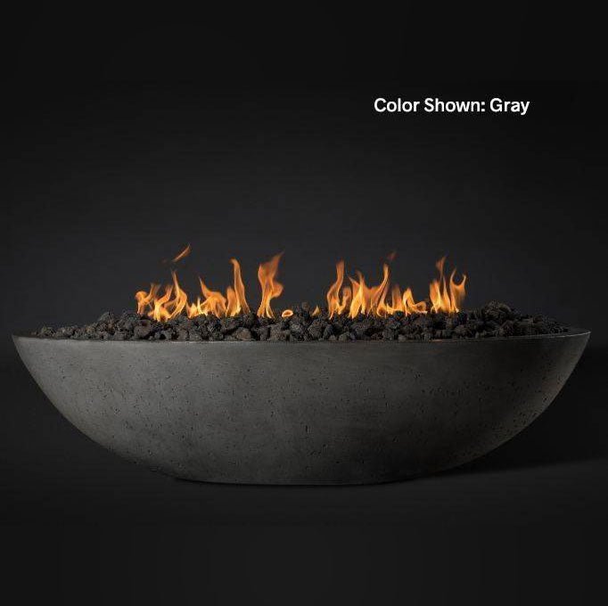 Slick Rock Concrete Fire Bowl 60" Oasis Oval - Outdoor Fire and Patio