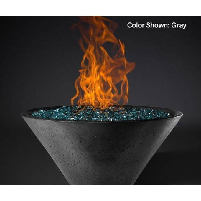 Slick Rock Concrete Fire Bowl - Ridgeline Conical - Outdoor Fire and Patio
