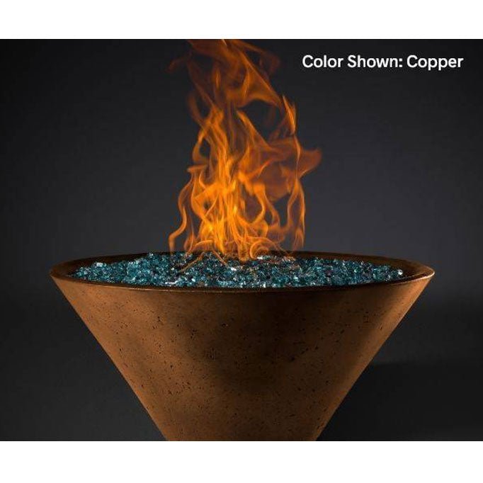Slick Rock Concrete Fire Bowl - Ridgeline Conical - Outdoor Fire and Patio