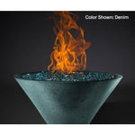 Load image into Gallery viewer, Slick Rock Concrete Fire Bowl - Ridgeline Conical - Outdoor Fire and Patio
