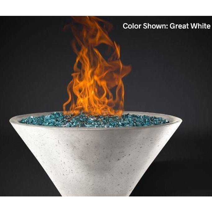 Slick Rock Concrete Fire Bowl - Ridgeline Conical - Outdoor Fire and Patio