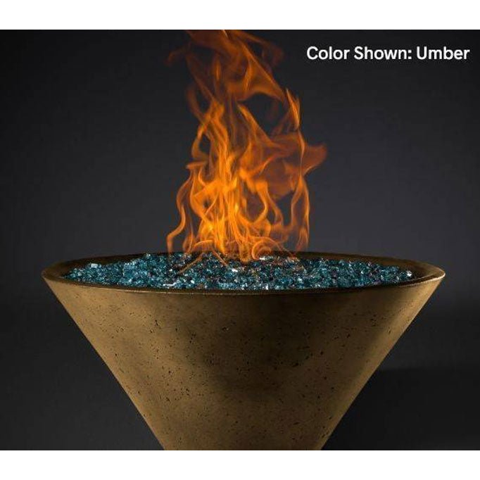 Slick Rock Concrete Fire Bowl - Ridgeline Conical - Outdoor Fire and Patio