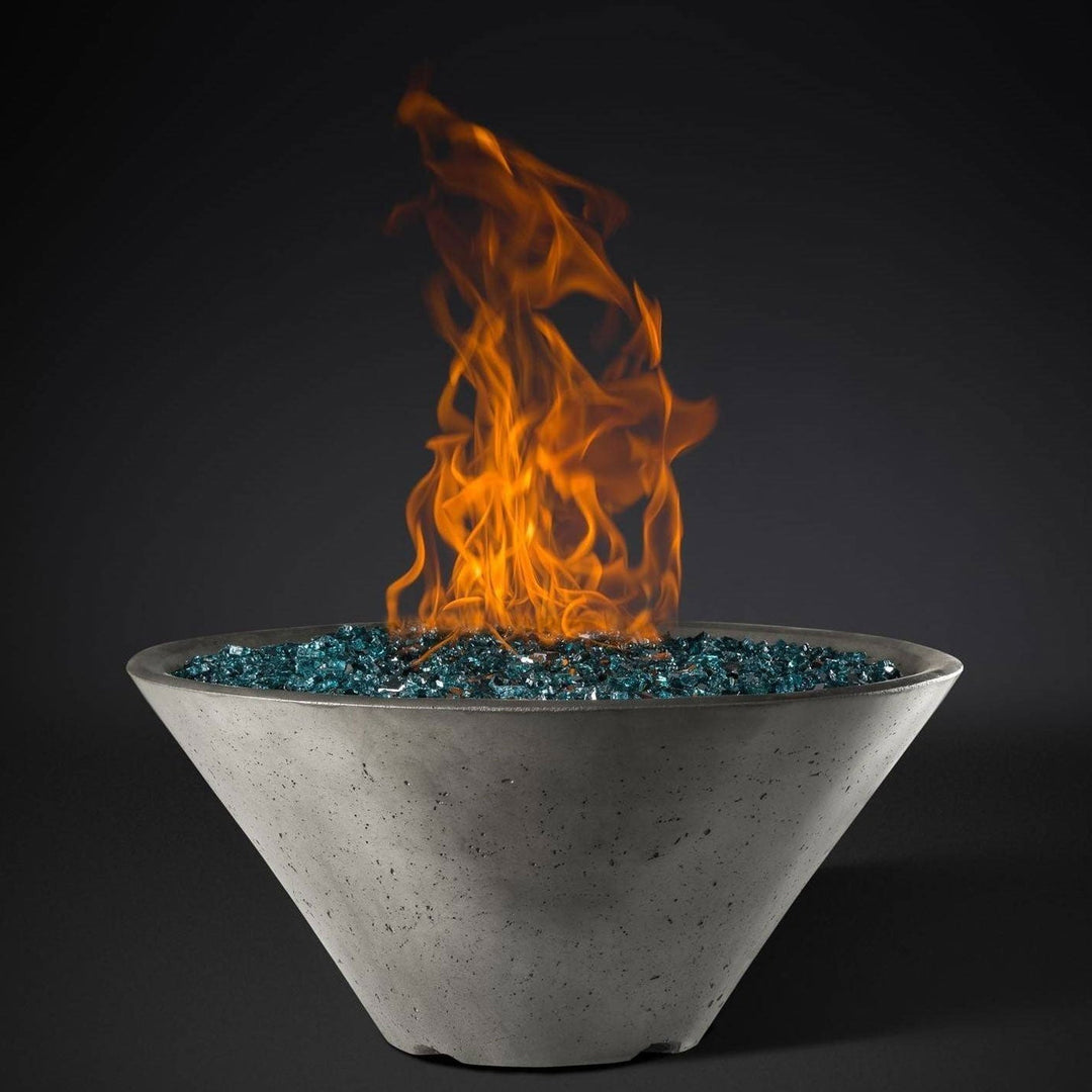 Slick Rock Concrete Fire Bowl - Ridgeline Conical - Outdoor Fire and Patio