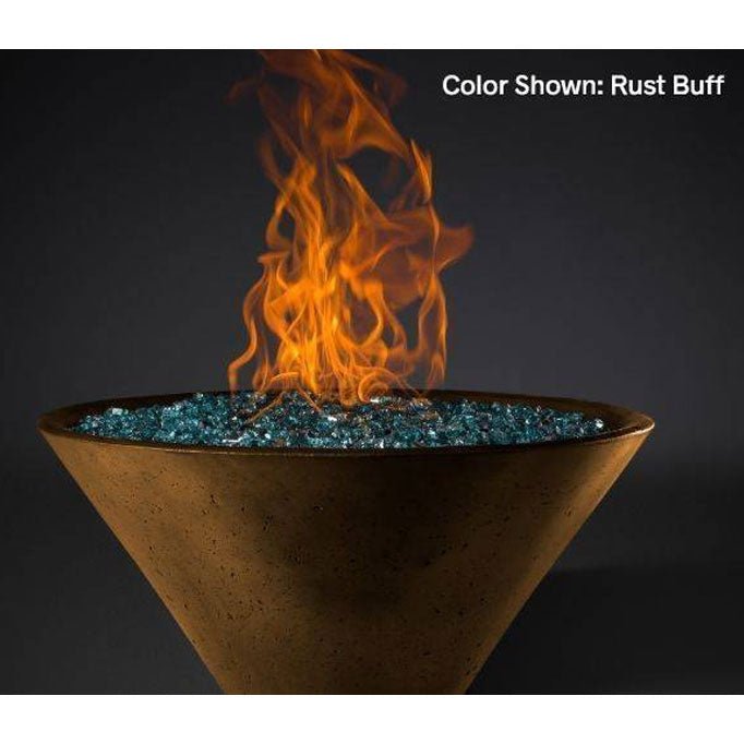 Slick Rock Concrete Fire Bowl - Ridgeline Conical - Outdoor Fire and Patio
