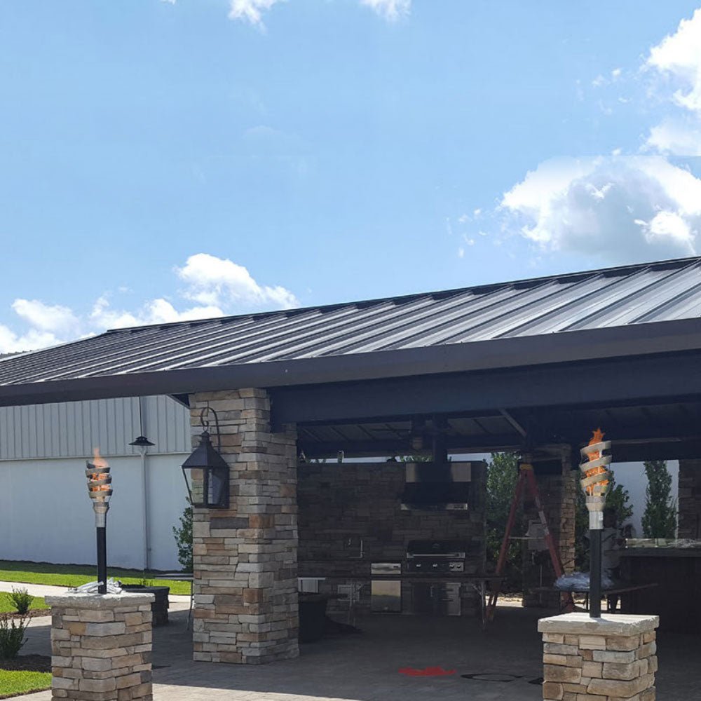 Spiral Gas Tiki Torch - Outdoor Fire and Patio