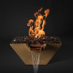 Load image into Gallery viewer, Slick Rock Concrete Cascade Fire &amp; Water Bowl Square
