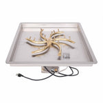 Load image into Gallery viewer, Square Drop in Pan w/ Bullet Burner - (12" x 12" - 48" x 48") - Outdoor Fire and Patio