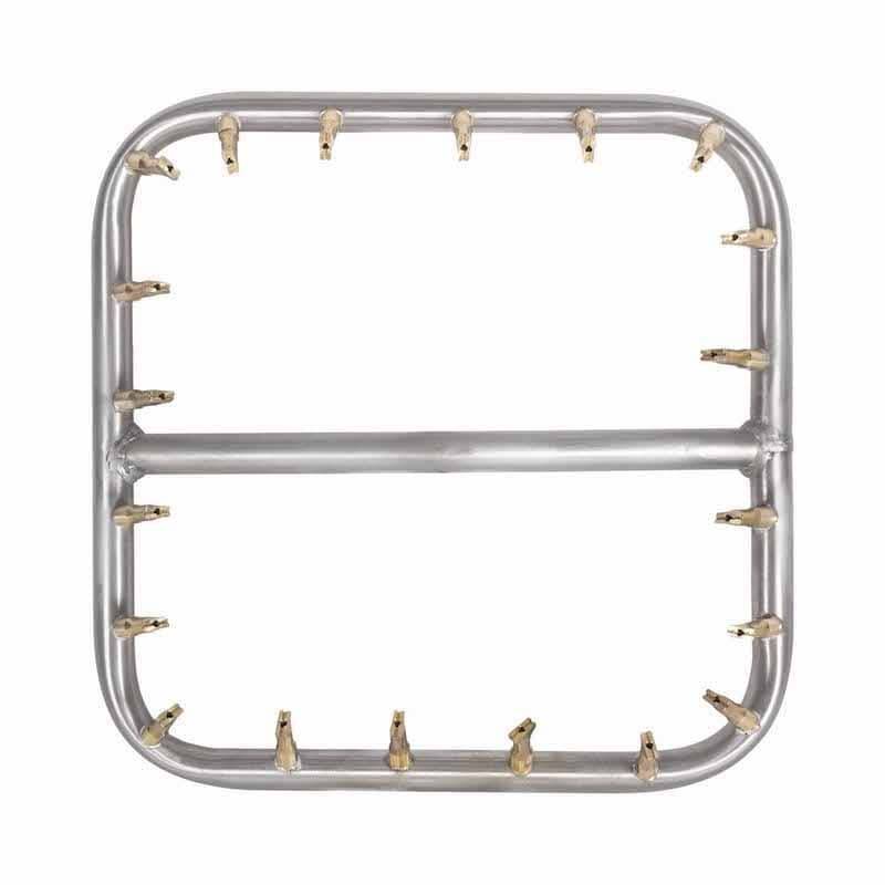 Square Stainless Steel Bullet Burner - Outdoor Fire and Patio
