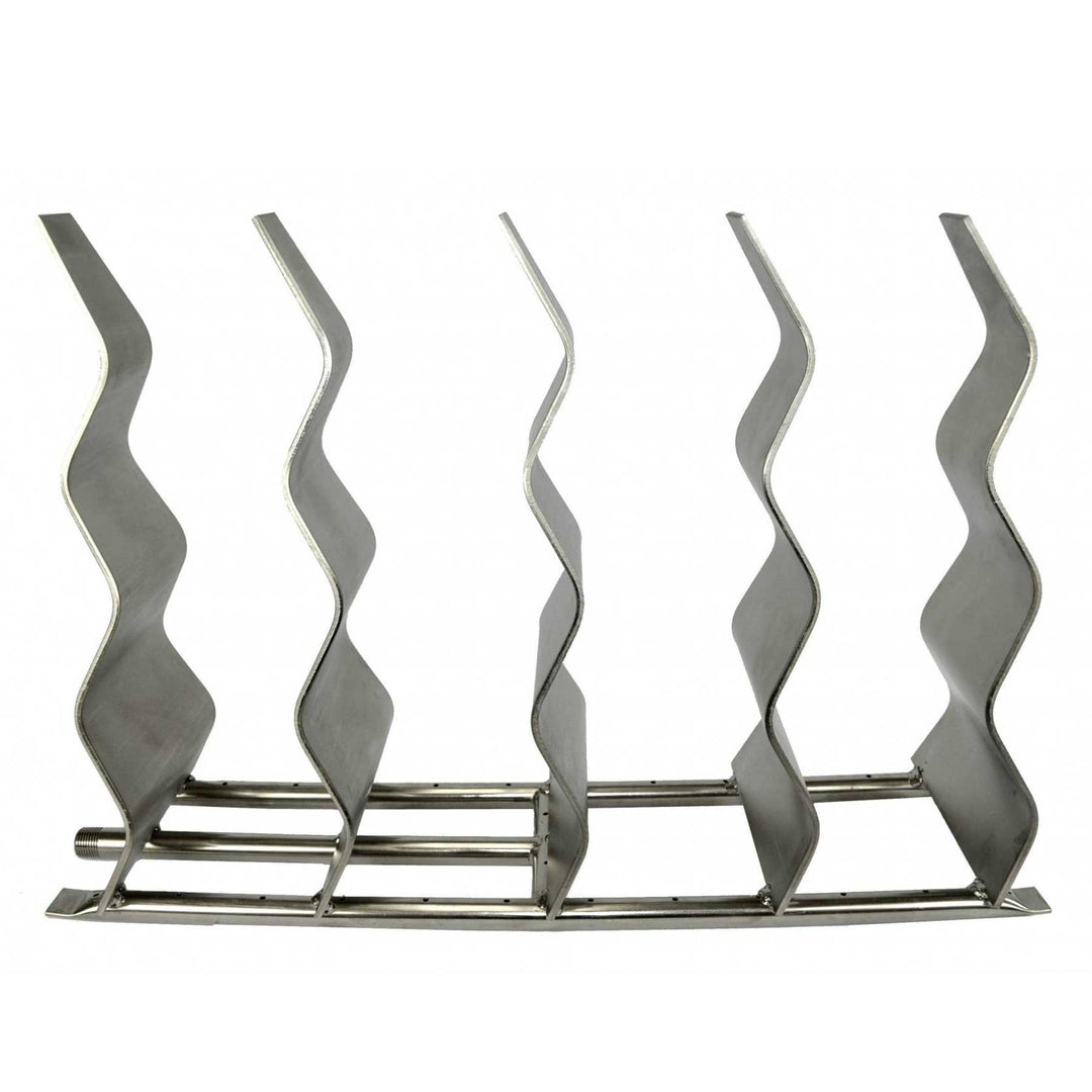 Stainless Steel Fire Waves - Includes Burner - Outdoor Fire and Patio