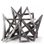 Load image into Gallery viewer, Steel Triangle Sculpture Ornament - Sets Over Existing Burner - Outdoor Fire and Patio