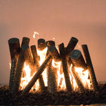 Load image into Gallery viewer, Steel Upright Logs - Sets Over Existing Burner - Outdoor Fire and Patio