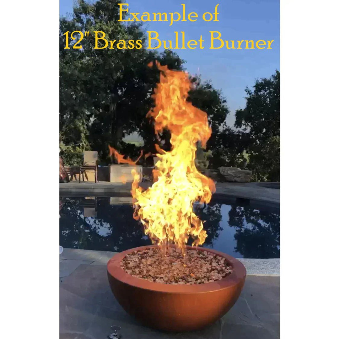 Switchback Stainless Steel Bullet Burner - Outdoor Fire and Patio