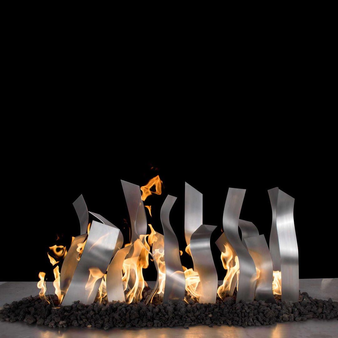 Tangled Stainless Steel Fireplace Burner - Outdoor Fire and Patio