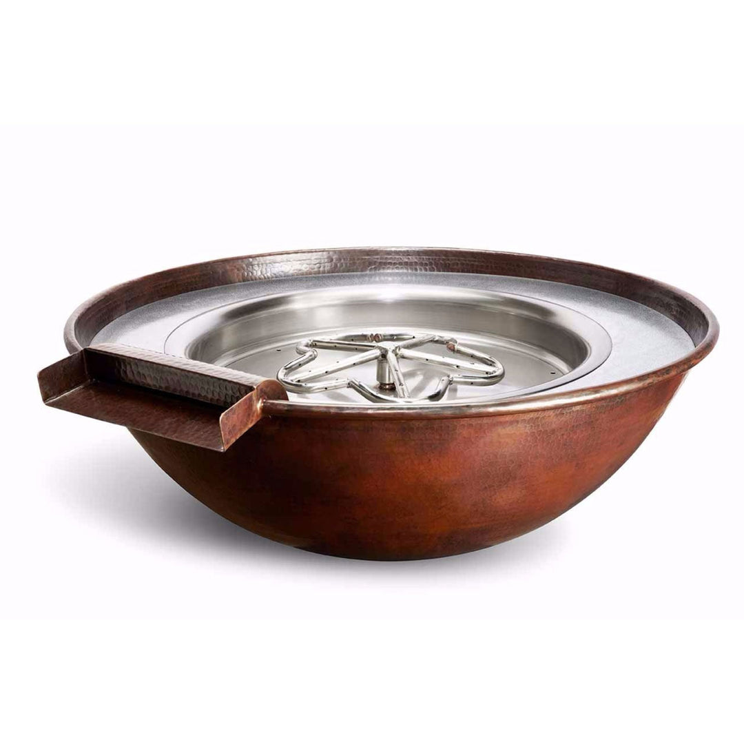 HPC Tempe Copper Fire and Water Bowl 31"