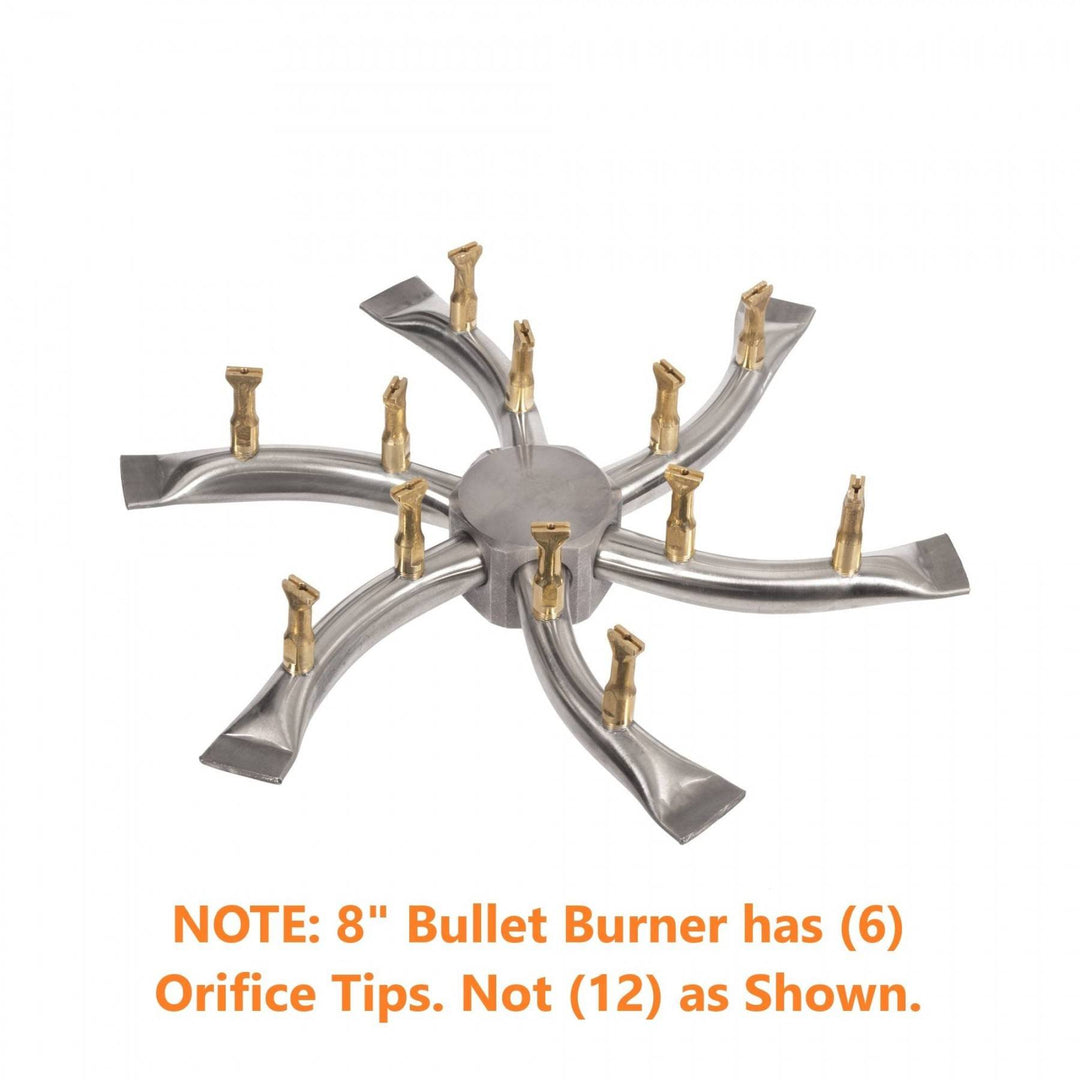 Triple 'S' Stainless Steel Bullet Burner - Outdoor Fire and Patio