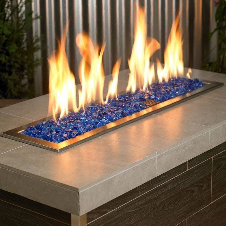 Turquoise Fire Pit Glass