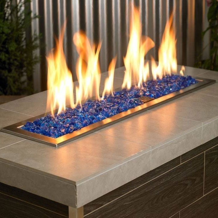 Turquoise Fire Pit Glass - Outdoor Fire and Patio