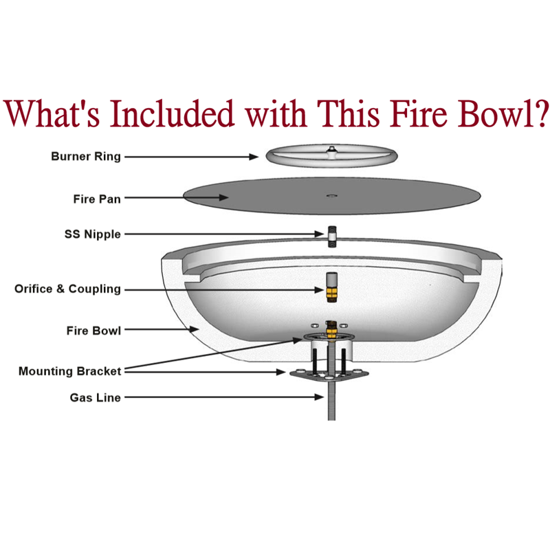Avalon Pool Fire and Water Bowl