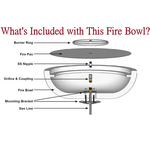 Load image into Gallery viewer, 48&quot; Concrete Fire Bowl | Cazo