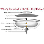 Load image into Gallery viewer, Coronado Wood Grain Fire Pit Table
