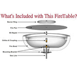 Load image into Gallery viewer, Sedona Fire Pit Table Wide Ledge