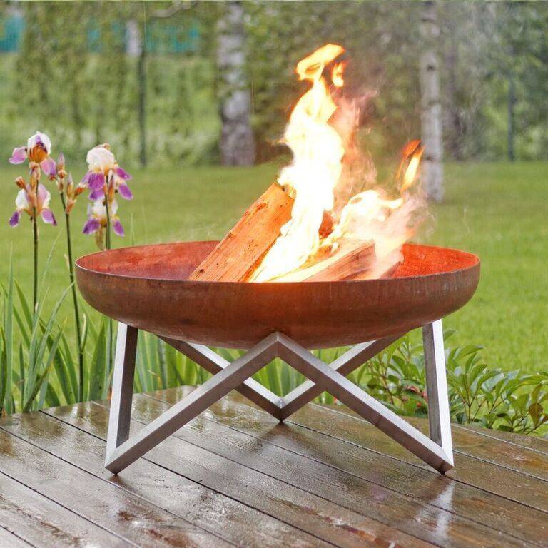 Wood Fire Pit Memel | Large - Outdoor Fire and Patio