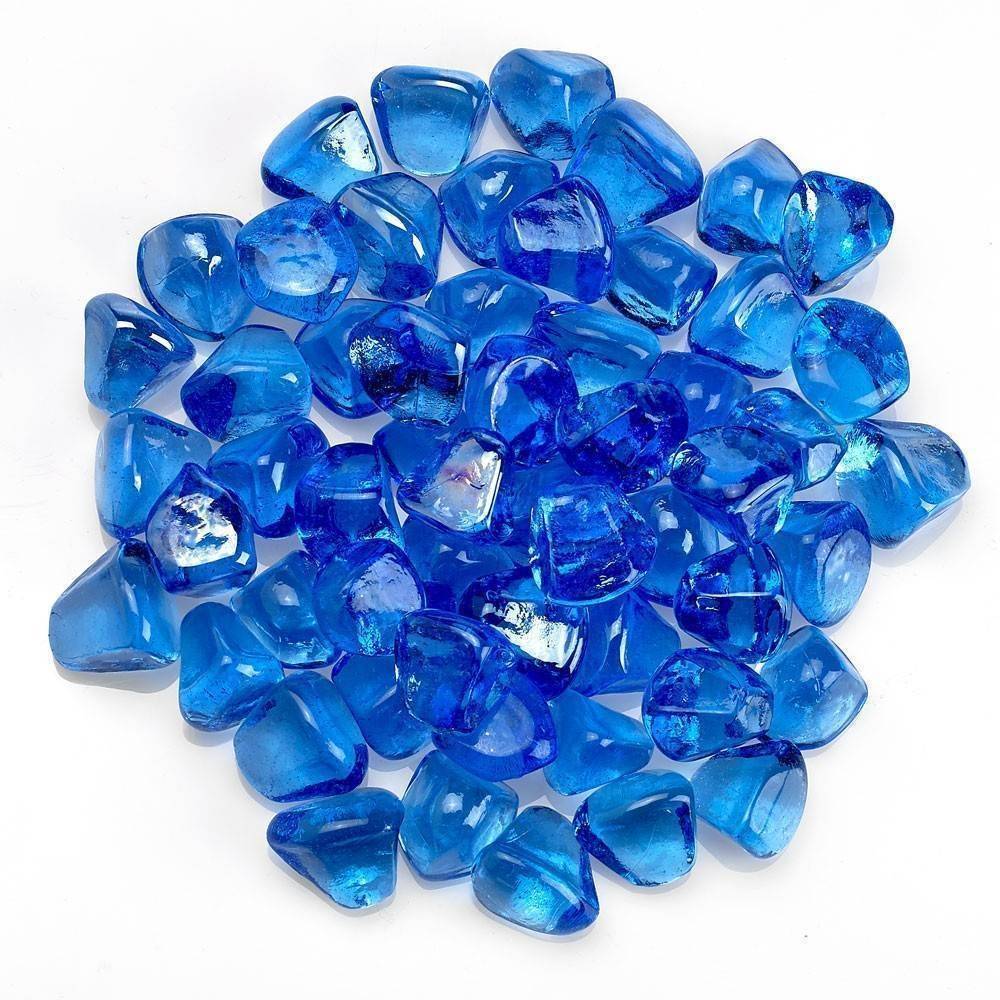 Cobalt Blue Luster Zircon Fire Glass